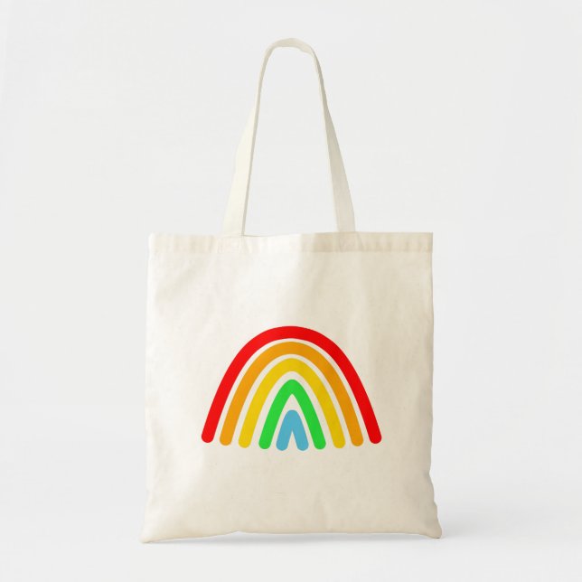 Bolso De Tela Patrón de arco iris moderno (Frente)