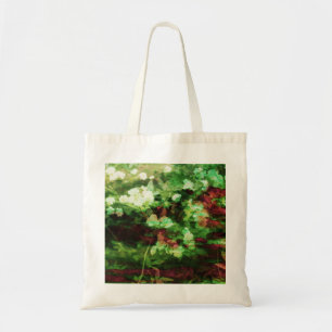 Bolso De Tela Patrón de arte de flor verde roja de Guay. Concept