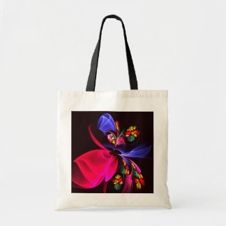 Bolso De Tela Patrón de arte de resumen floral colorido moderno