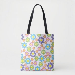 Bolso De Tela Patrón de arte floral colorido