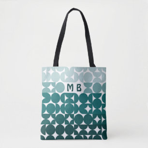 Bolso De Tela Patrón de Arte Geométrico Retro Clásico Personaliz