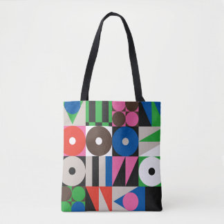 Bolso De Tela Patrón de arte neo-modernista hecho con g abstract