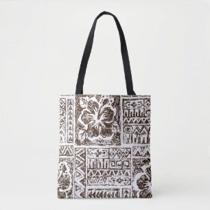 Bolso De Tela Patrón de arte tropical tribal de los indígenas ha