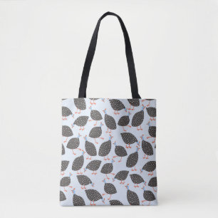 Bolso De Tela Patrón de aves de Guinea