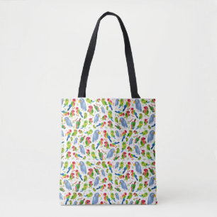 Bolso De Tela Patrón de aves ventilares, patrón de paracaídas co