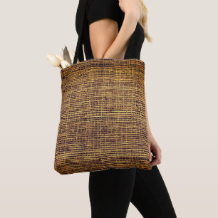 Bolso De Tela Patrón de bambú tejido