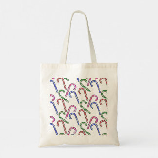 Bolso De Tela Patrón de bastón de purpurina