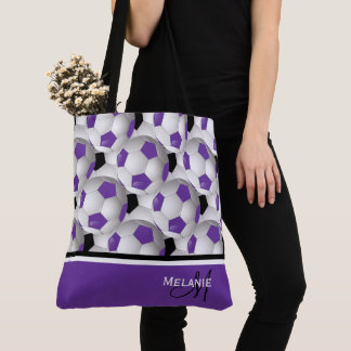 Bolso De Tela Patrón de bola negro monograma