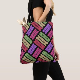 Bolso De Tela Patrón de boletos de cine y teatro