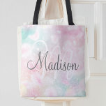 Bolso De Tela Patrón de Bonito rosa Purpurina glamuroso<br><div class="desc">Personalice fácilmente este patrón purpurina de bokeh de color rosa con su nombre personalizado y/o monograma.</div>