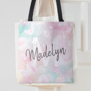 Bolso De Tela Patrón de Bonito rosa Purpurina glamuroso