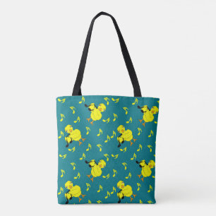 Bolso De Tela Patrón de brillo de nota musical