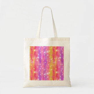 Bolso De Tela Patrón de brillo de purpurina naranja rosa