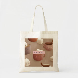 Bolso De Tela Patrón de cacao caliente de pastel acogedor person