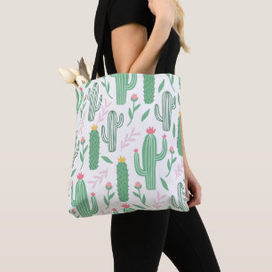 Bolso De Tela Patrón de cactus de corte brillante
