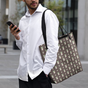 Bolso De Tela Patrón de Cactus salvaje