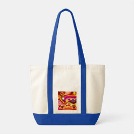 Bolso De Tela Patrón de café y muffins