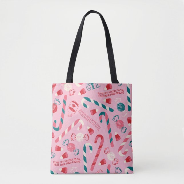Bolso De Tela Patrón de Candy Elf Holiday (Anverso)