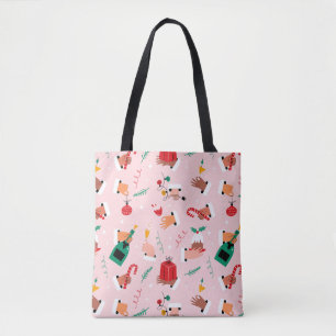 Bolso De Tela Patrón de celebración festiva de las manos