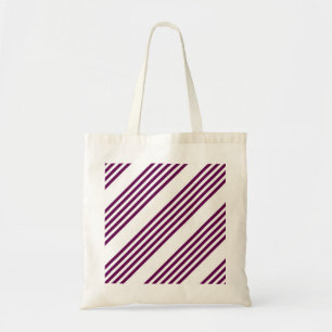 Bolso De Tela Patrón de chapa y cinco rayas blancas