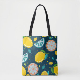 Bolso De Tela Patrón de cítricos