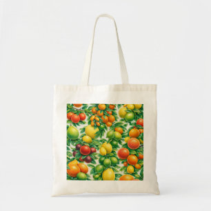Bolso De Tela Patrón de Cítricos Mezclados