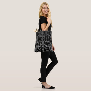 Bolso De Tela Patrón de cocodrilo