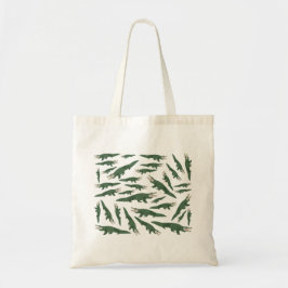 Bolso De Tela Patrón de cocodrilo de lagrima