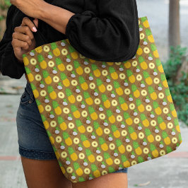 Bolso De Tela Patrón de "Cocotero de piña"