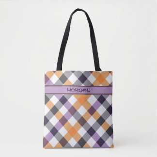 Bolso De Tela Patrón de color Multicolor personalizado de la bol