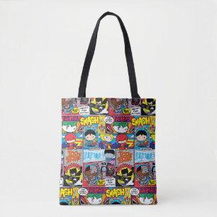 Bolso De Tela Patrón de cómic de la Liga de la Justicia Cónic