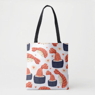 Bolso De Tela Patrón de comida japonesa sin problemas