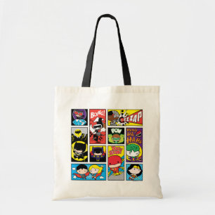 Bolso De Tela Patrón de compilación de la Liga de Justicia Chibi