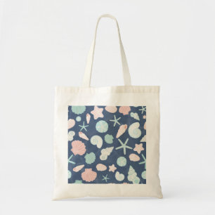 Bolso De Tela patrón de conchas marinas