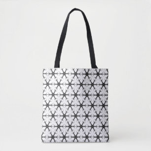Bolso De Tela Patrón de copo de nieve