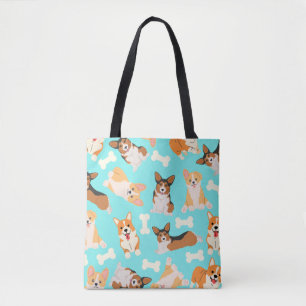 Bolso De Tela Patrón de corgi