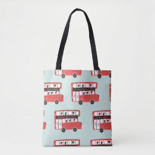 Bolso De Tela Patrón de cosecha de vehículos Red London