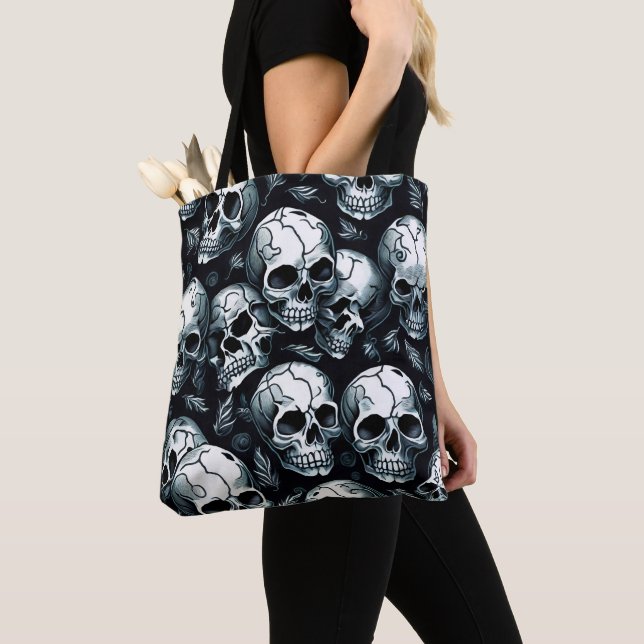Bolso De Tela Patrón de cráneo (Detalle)