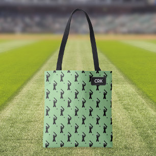 Bolso De Tela Patrón de cricket - Bateo de jugadores - sus inici