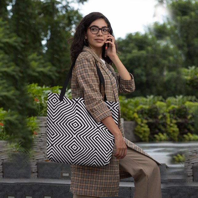 Bolso De Tela Patrón de cruce diagonal (Subido por el creador)