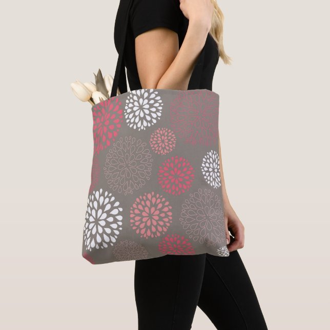 Bolso De Tela Patrón de Dahlia (Detalle)
