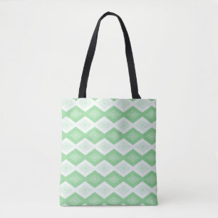 Bolso De Tela Patrón de diamante verde de Apple