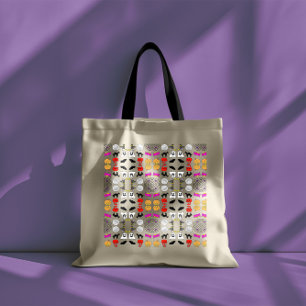 Bolso De Tela Patrón de dibujo de Halloween