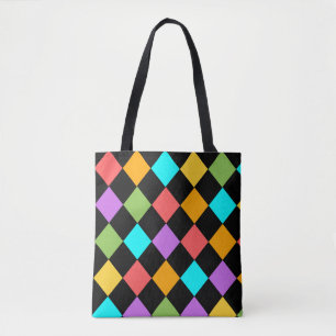 Bolso De Tela Patrón de diseño colorido Hombro