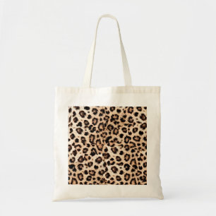 Bolso De Tela Patrón de diseño de leopardo: Elegancia salvaje.