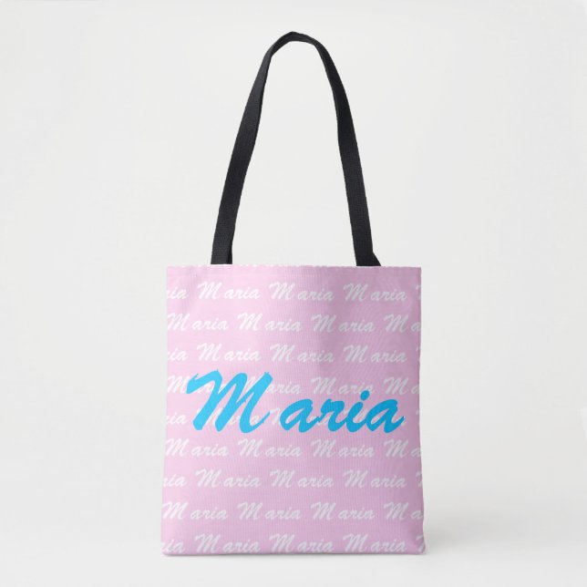 Bolso De Tela Patrón de diseño de nombre de Maria (Anverso)