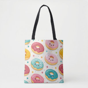 Bolso De Tela Patrón de Donuts