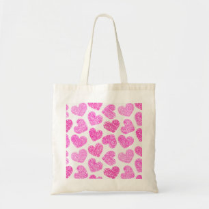 Bolso De Tela Patrón de El día de San Valentín de corazón de gar