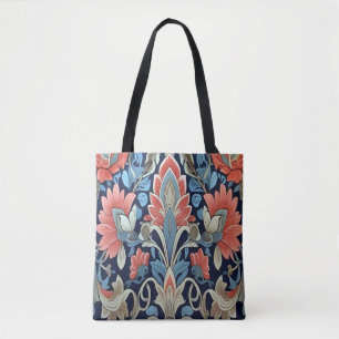 Bolso De Tela Patrón de elegancia floral de Ratti_Creative_Arts