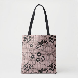 Bolso De Tela Patrón de encaje
